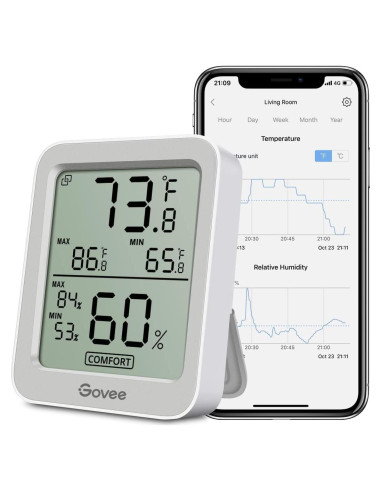 Higrómetro Digital Bluetooth Govee H5075 con Pantalla LCD