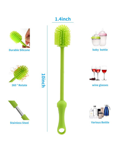 Alimentador de Comida para Bebé Welcoyo con 6 Chupetes y Cucharas