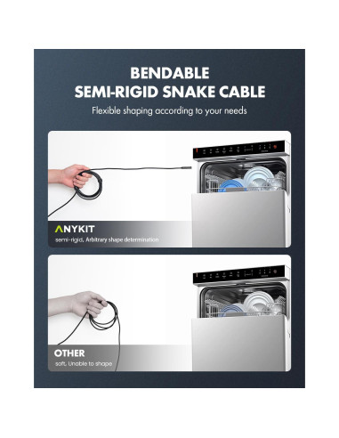 Cámara Endoscópica Doble Lente Anykit 5m IP67 Tipo-C