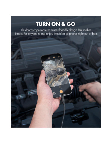 Cámara Endoscópica Doble Lente Anykit 5m IP67 Tipo-C