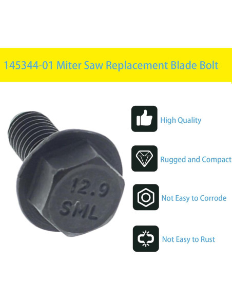 Tornillo de Repuesto M8 DeWalt 145344-01 para Sierra Ingletadora