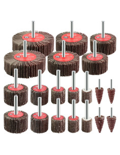 Juego de 20 Ruedas de Lijado Pukamam 80 Granos para Taladro