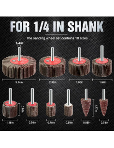 Juego de 20 Ruedas de Lijado Pukamam 80 Granos para Taladro 2