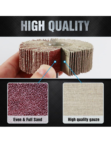 Juego de 20 Ruedas de Lijado Pukamam 80 Granos para Taladro