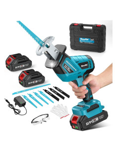 Sierra Recíproca Sin Cable Seesii 200W 3500 RPM 2 Baterías