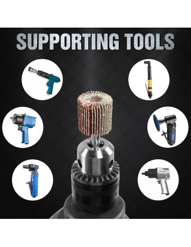 Juego de 20 Ruedas de Lijado Pukamam 80 Granos para Taladro