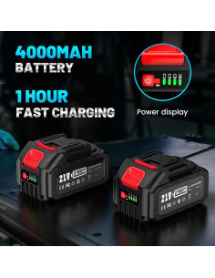 Sierra Recíproca Sin Cable Seesii 200W 3500 RPM 2 Baterías 2