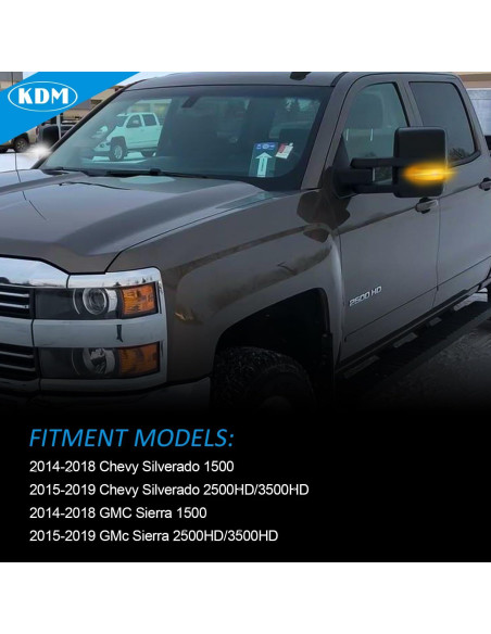 Luz de Señal de Giro LED KDM para Espejo Lateral 2014-2019
