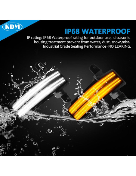 Luz de Señal de Giro LED KDM para Espejo Lateral 2014-2019