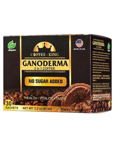 Café Ganoderma 2 en 1 Longreen - Suplemento Dietético 30 Sobres
