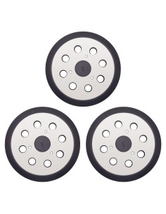 Pad de Lijado 12.7 cm Dewalt 8 Agujeros Metalico (Paquete de 3)