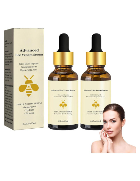 Suero Antiarrugas Veneno de Abeja Avanzado 15ml - 2 Piezas