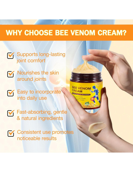 Crema de Veneno de Abeja SOLOTREE 120g para Articulaciones y Piel