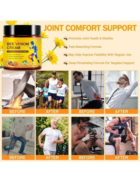 Crema de Veneno de Abeja SOLOTREE 120g para Articulaciones y Piel