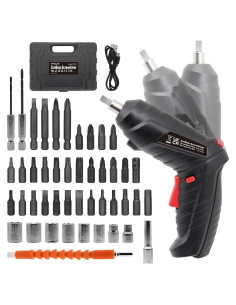 Destornillador Eléctrico MYMULIKE 3.6V Inalámbrico con 47 Acc.