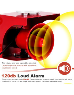 Alarma de Sirena Industrial Saladulce 120dB IP55 para Exteriores 2