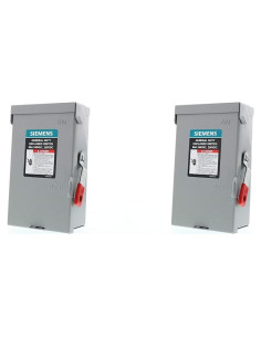 Interruptor de Seguridad SIEMENS 60A 240V No Fusible Gris