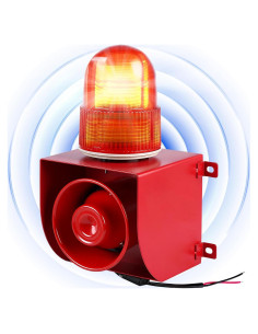 Alarma Sirena Industrial Saladulce 120dB IP65 con Luz Estroboscópica