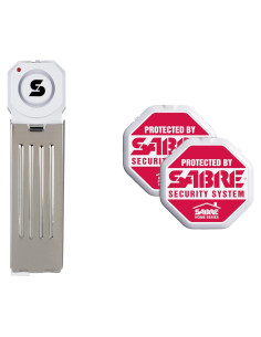 Alarma de Cuña de Puerta SABRE 120dB Inalámbrica Blanca