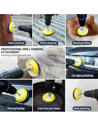 120 Discos de Lijado 7.5 cm Pomsare con Almohadillas y Ejes