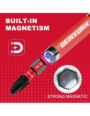 5 Piezas Soporte de Broca Magnético GEINXURN GSLB005