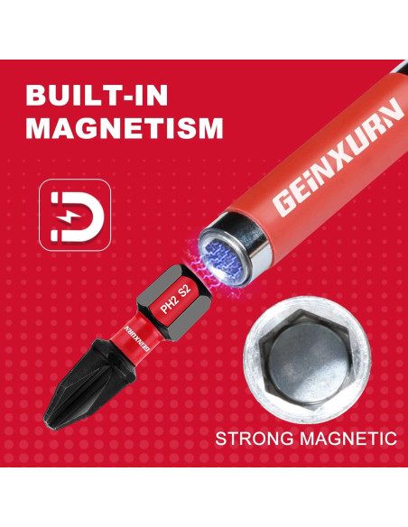 5 Piezas Soporte de Broca Magnético GEINXURN GSLB005