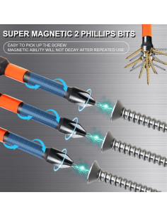 Paquete de 10 Puntas Phillips Magnéticas DYRECELVE PH2 1-6 cm 2