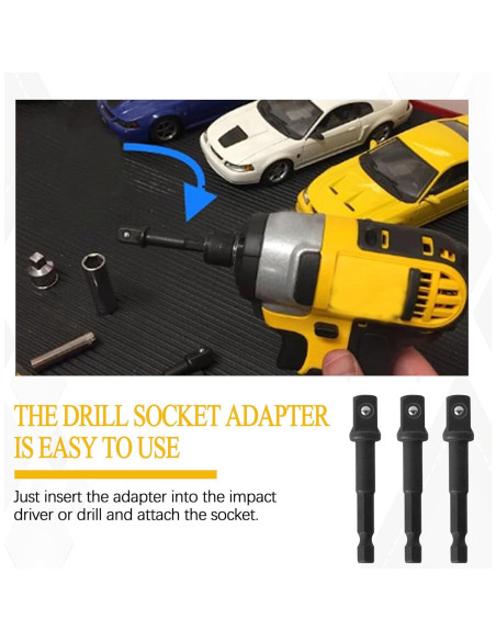 Conjunto de Adaptadores de Enchufe DeWalt DW2542IR - 6 Piezas Conjunto de Adaptadores de Enchufe DeWalt DW2542IR - 6 Piezas