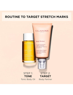 Aceite y Crema Corporal Clarins para Estrías 200ml 2