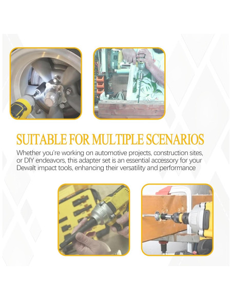 Conjunto de Adaptadores de Enchufe DeWalt DW2542IR - 6 Piezas Conjunto de Adaptadores de Enchufe DeWalt DW2542IR - 6 Piezas