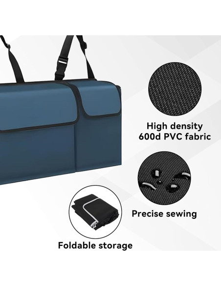 Organizador de Maletero de Coche Tioollev Impermeable 97x32cm