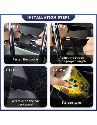 Organizador de Maletero de Coche Tioollev Impermeable 97x32cm