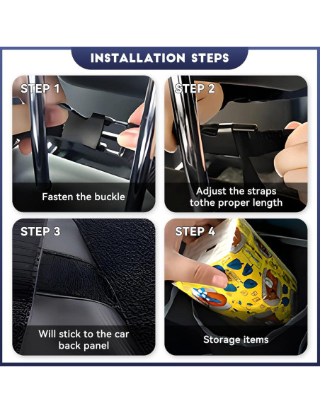 Organizador de Maletero de Coche Tioollev Impermeable 97x32cm