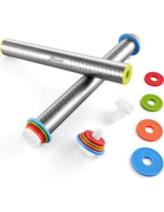 Juego de Rodillo Ajustable y Alfombrilla de Silicona MTNZXZ 2