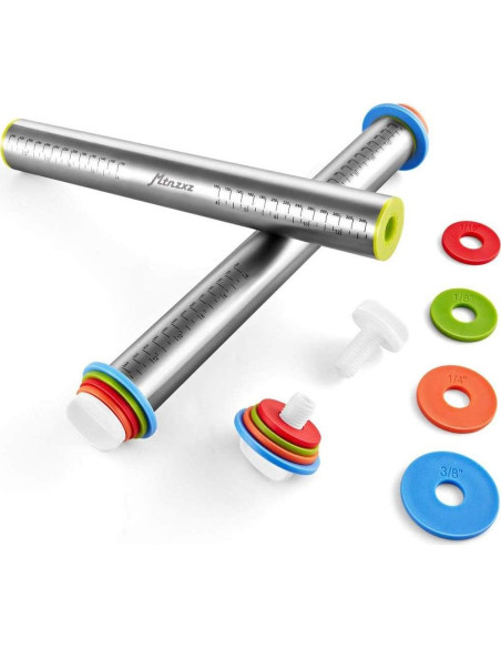 Juego de Rodillo Ajustable y Alfombrilla de Silicona MTNZXZ