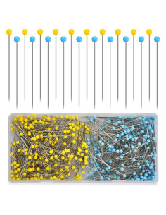 500 Alfileres Rectos GXLWJXWLV con Cabeza de Vidrio 4.45cm