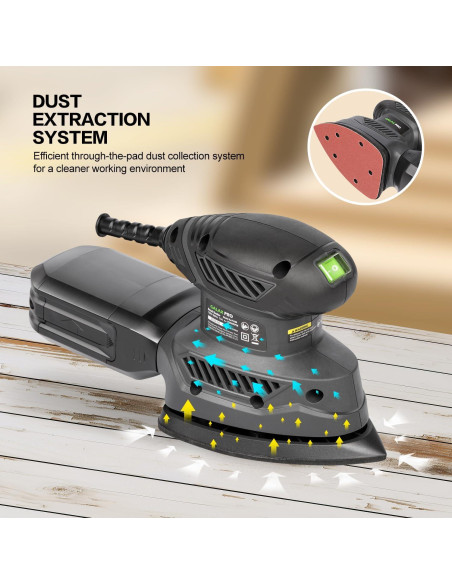 Lijadora de Detalle GALAX PRO 13000 RPM 1.17 kg con 20 Lijas