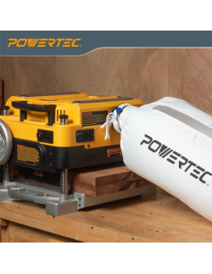 Bolsa de polvo POWERTEC 30 micrones con abrazadera 4" 2