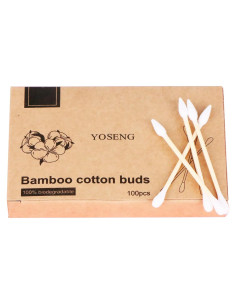 Hisopos de Algodón de Bambú Ecológicos Yoseng - 100 Piezas