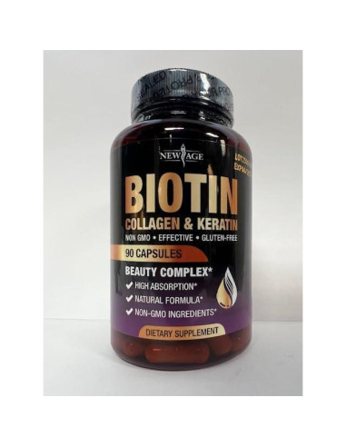 Suplemento de Biotina 10000mcg Nueva Era - 180 Cápsulas