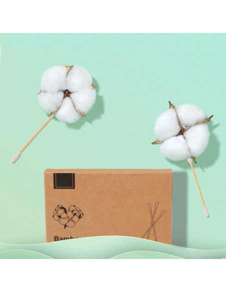 Hisopos de Algodón de Bambú Ecológicos Yoseng - 100 Piezas