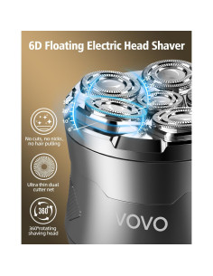 Afeitadora eléctrica VOVO BS-8002A 6D para cabeza y cara 2