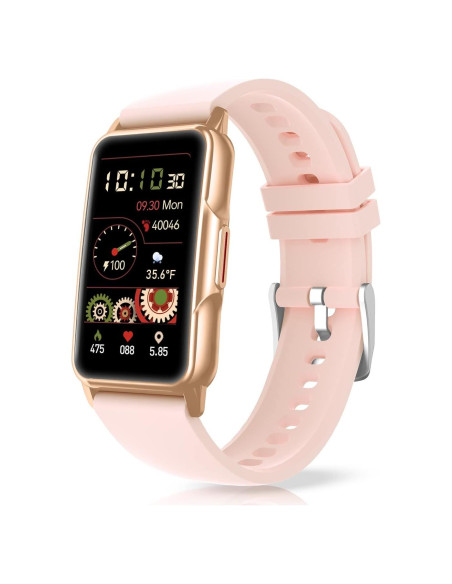 Reloj Inteligente Mindrose Fitness Rosa Dorado 1.47" HD IP68