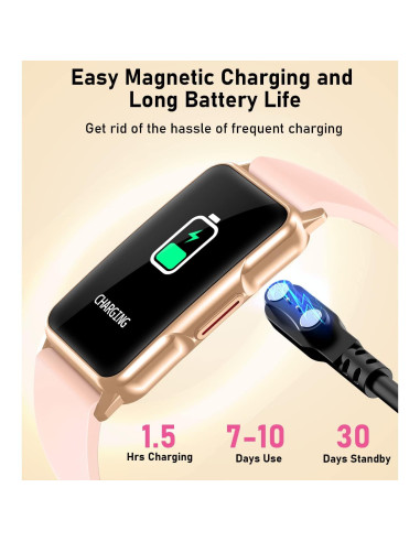 Reloj Inteligente Mindrose Fitness Rosa Dorado 1.47" HD IP68