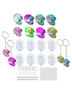 8 Moldes de Silicona Calavera Halloween YRIHJIXQ para Resina