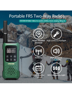 Walkie Talkies GOCOM G9 Impermeables Flotantes 4 Unidades 2