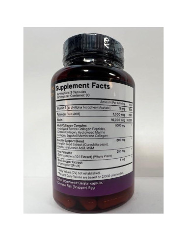 Suplemento de Biotina 10000mcg Nueva Era - 180 Cápsulas