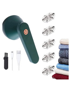 Quita Pelusas Eléctrico Weivone DDCMQ01 Verde USB 1200mAh