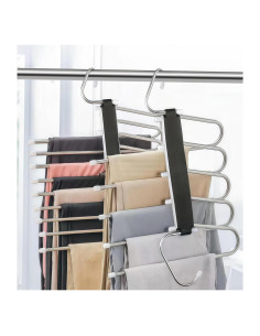 Perchas para Pantalones Ahorra Espacio Seropy 5 Capas 33x24cm