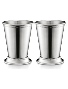 Juego de 2 Copas de Julepe de Menta ZEAYEA Acero Inoxidable 355 ml